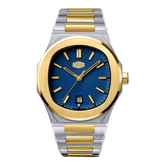 HeroForce 5046 – Luxury Analog Watch with Sunray Dial & Tapered Link Bracelet