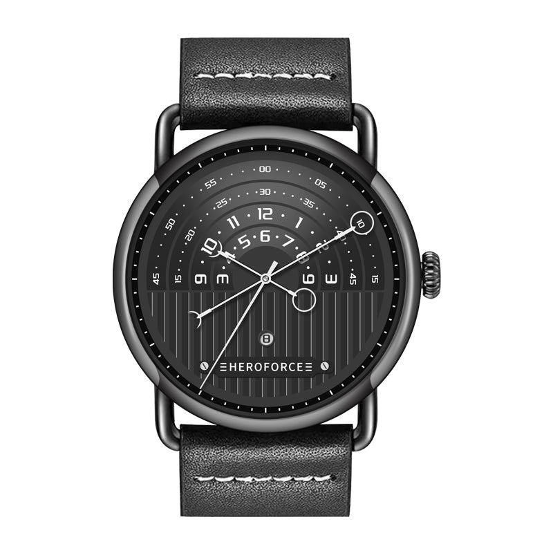 HeroForce 5005A – Men’s Minimal Dial Watch - Classic Leather Strap