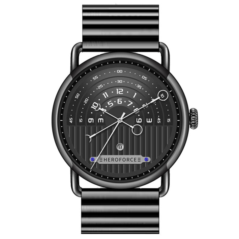HeroForce 5005B – Men’s Minimal Dial Watch - Stainless Steel Strap