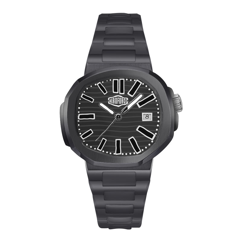 HeroForce 5019 - Classic Men’s Quartz Watch - Stainless Steel Strap & Date Window