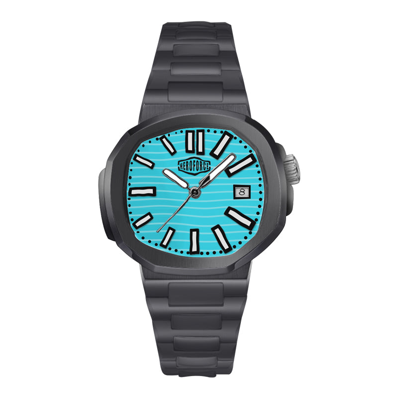 HeroForce 5019 - Classic Men’s Quartz Watch - Stainless Steel Strap & Date Window