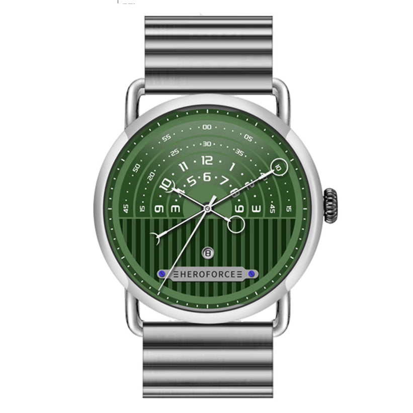 HeroForce 5005B – Men’s Minimal Dial Watch - Stainless Steel Strap
