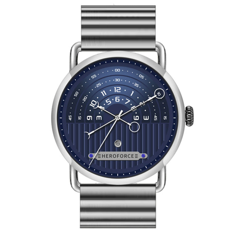HeroForce 5005B – Men’s Minimal Dial Watch - Stainless Steel Strap