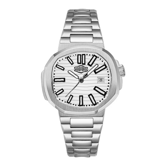 HeroForce 5019 - Classic Men’s Quartz Watch - Stainless Steel Strap & Date Window