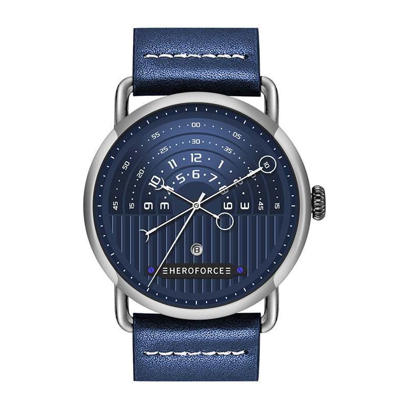 HeroForce 5005A – Men’s Minimal Dial Watch - Classic Leather Strap