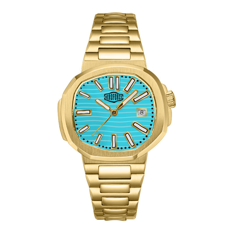 HeroForce 5019 - Classic Men’s Quartz Watch - Stainless Steel Strap & Date Window
