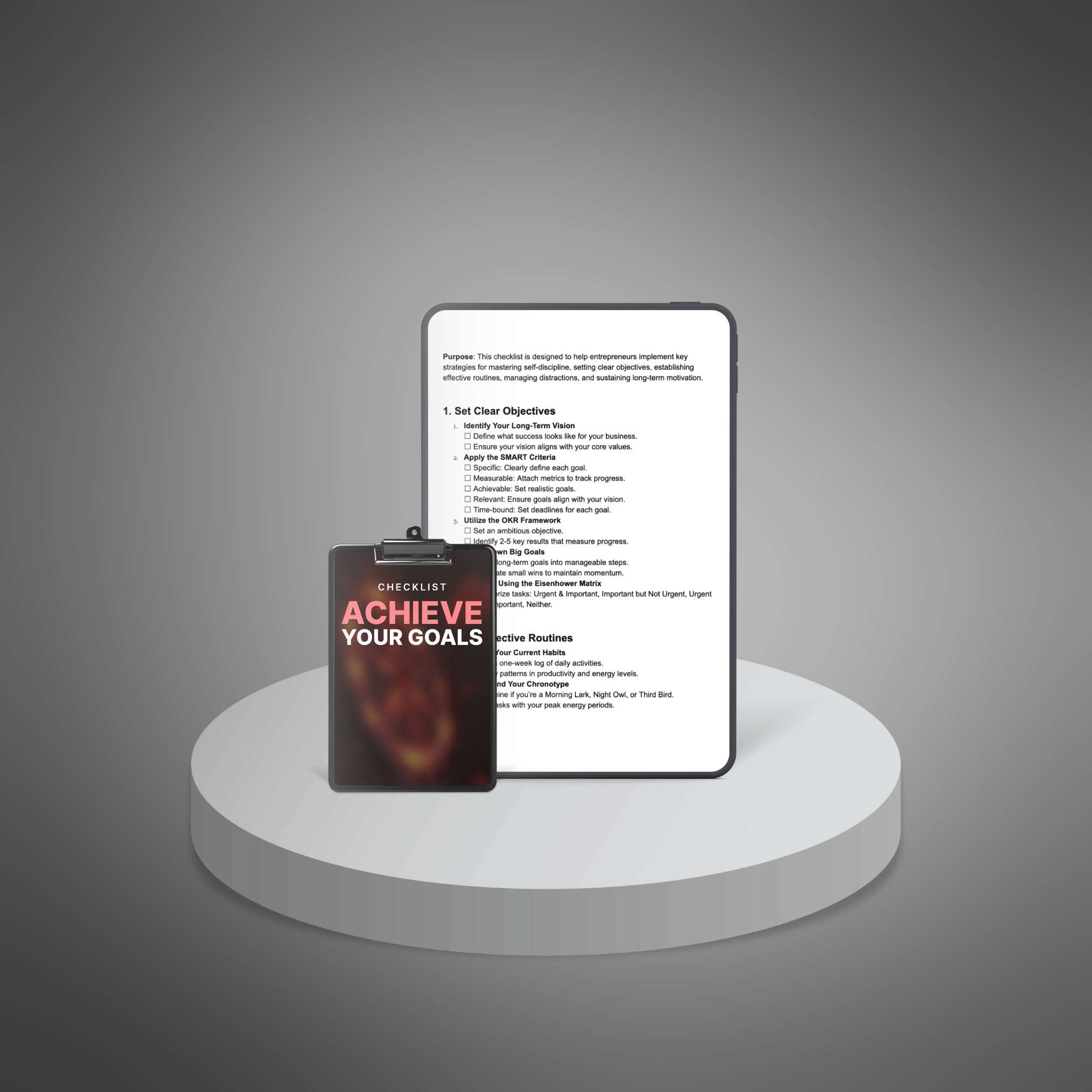 Skillboomer Achieve Your Goals - Checklist