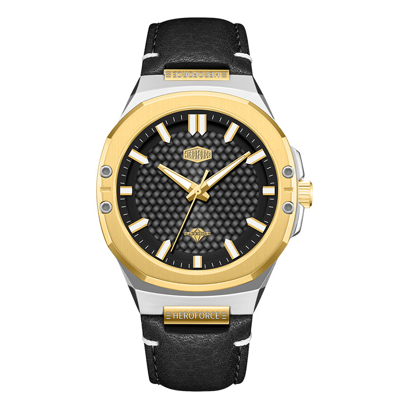HeroForce 5033B - Luxury Men's Analog Wrist Watch – Leather Strap