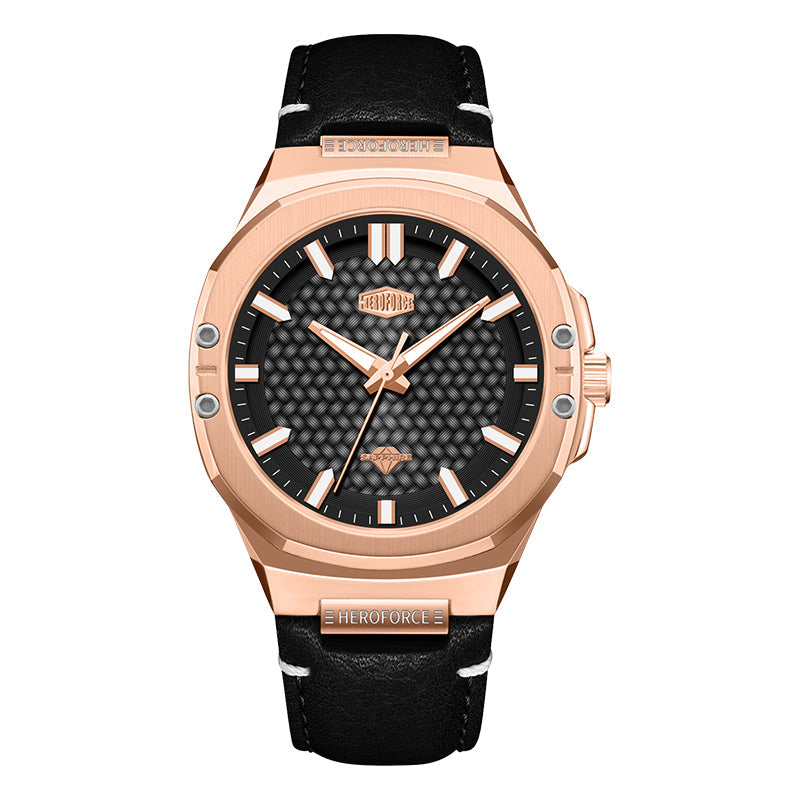 HeroForce 5033B - Luxury Men's Analog Wrist Watch – Leather Strap