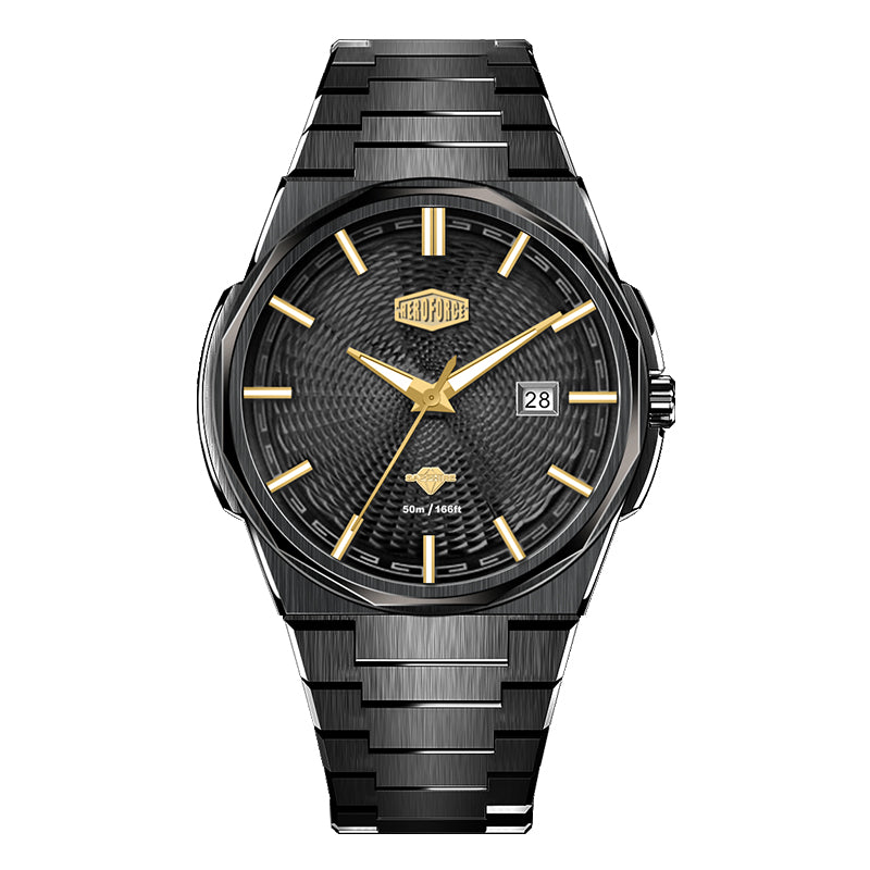 HeroForce 5053A – Luxury Mechanical-Style Watch with Octagonal Bezel
