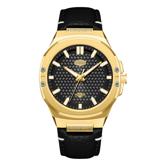 HeroForce 5033B - Luxury Men's Analog Wrist Watch – Leather Strap