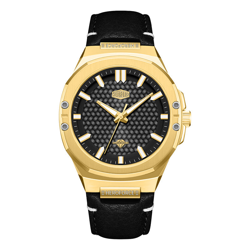 HeroForce 5033B - Luxury Men's Analog Wrist Watch – Leather Strap
