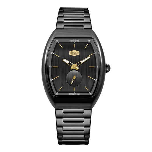 HeroForce 5023A – Luxury Octagonal Watch - Horizontal Textured Dial & Sapphire Glass