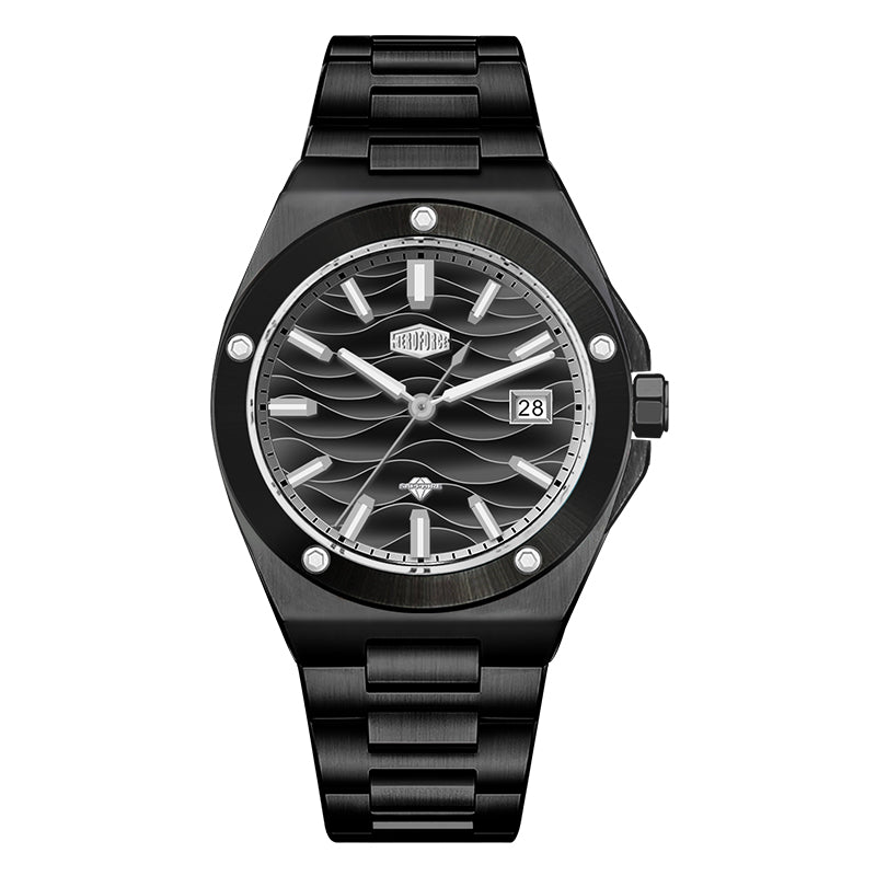 HeroForce 5039 – Luxury Watch - Wave Textured Dial & Sapphire Glass