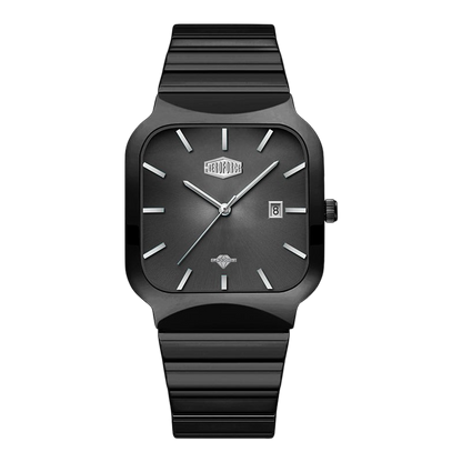 Black dial two-tone bracelet