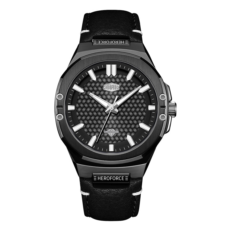 HeroForce 5033B - Luxury Men's Analog Wrist Watch – Leather Strap