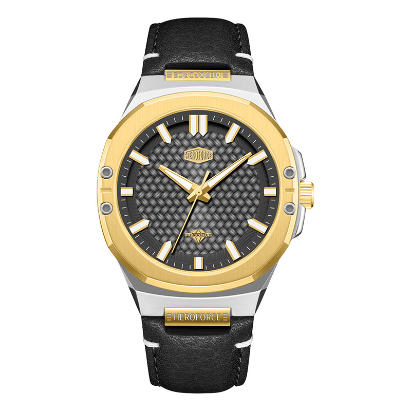 HeroForce 5033B - Luxury Men's Analog Wrist Watch – Leather Strap