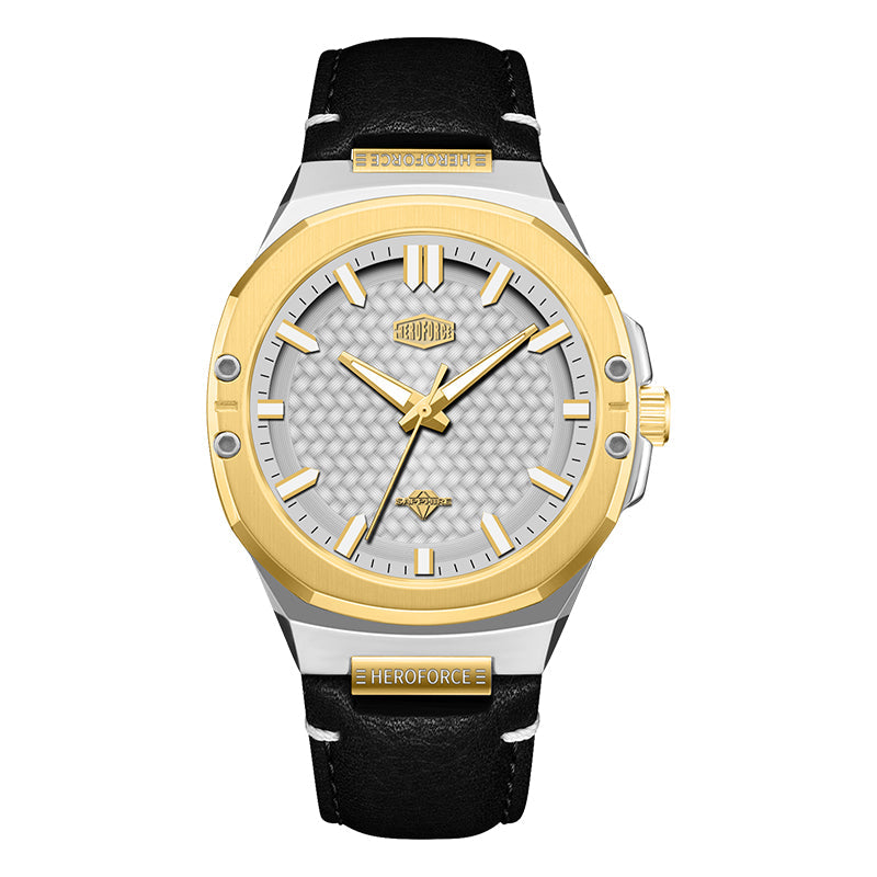 HeroForce 5033B - Luxury Men's Analog Wrist Watch – Leather Strap