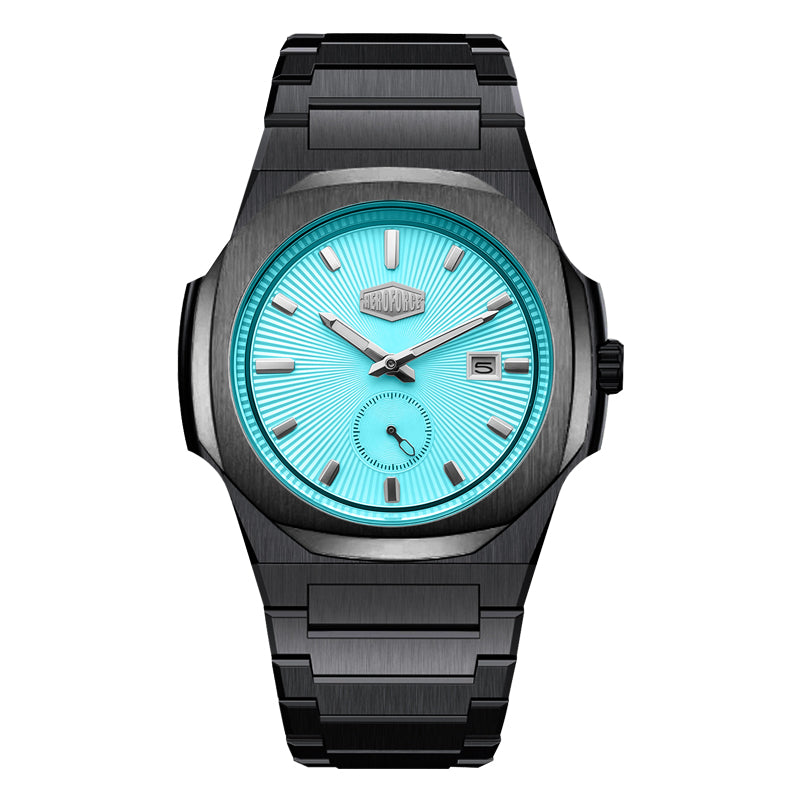 HeroForce 5008 - Azure Stealth – Sunray Turquoise Dial