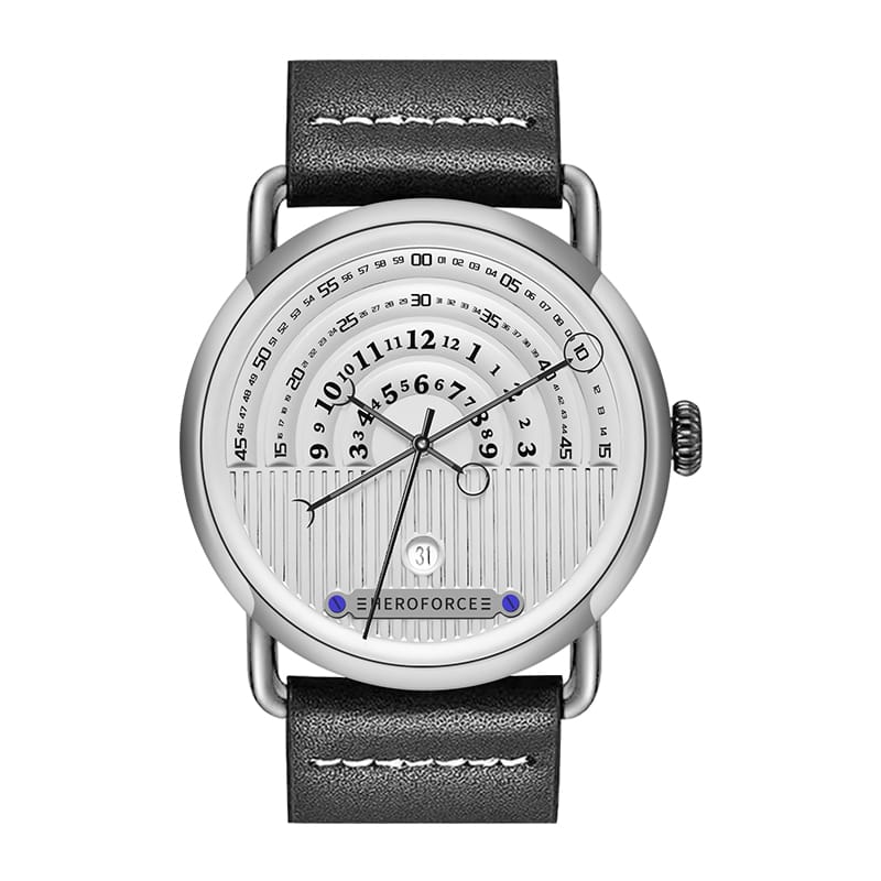HeroForce 5005A – Men’s Minimal Dial Watch - Classic Leather Strap