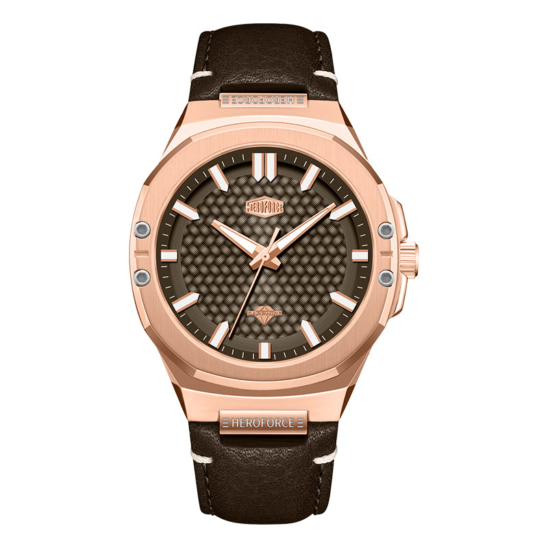 HeroForce 5033B - Luxury Men's Analog Wrist Watch – Leather Strap