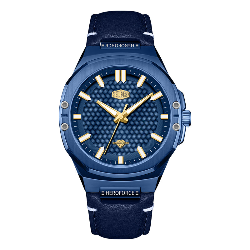HeroForce 5033B - Luxury Men's Analog Wrist Watch – Leather Strap