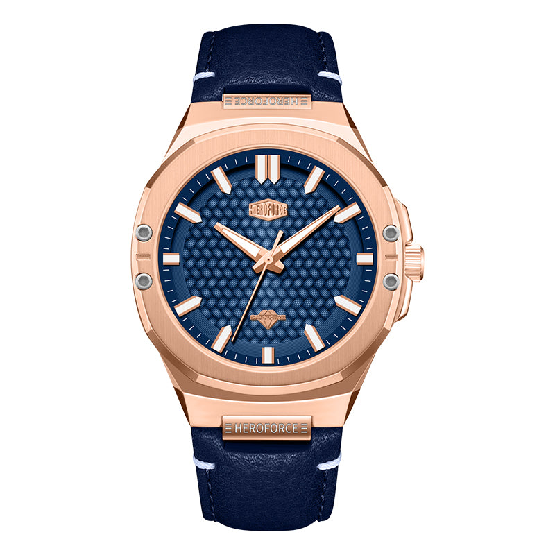 HeroForce 5033B - Luxury Men's Analog Wrist Watch – Leather Strap
