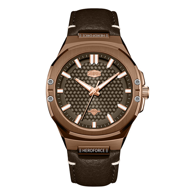 HeroForce 5033B - Luxury Men's Analog Wrist Watch – Leather Strap