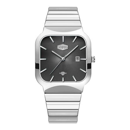 Dark Grey Steel Watch