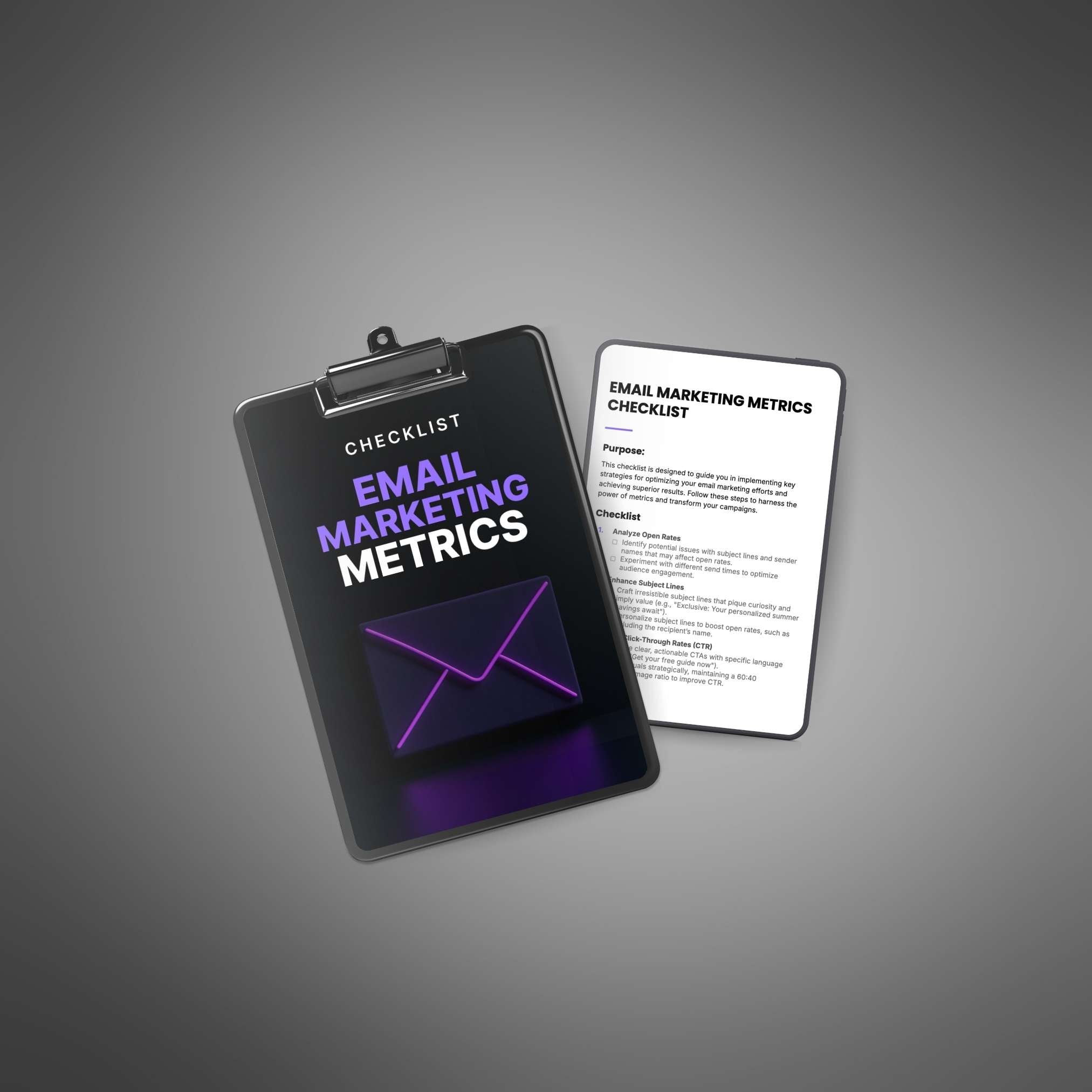 Skillboomer Email Marketing Metrics - Checklist