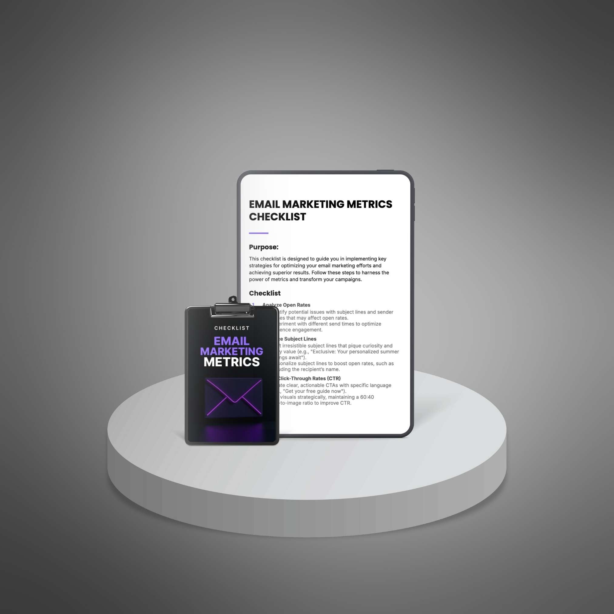 Skillboomer Email Marketing Metrics - Checklist
