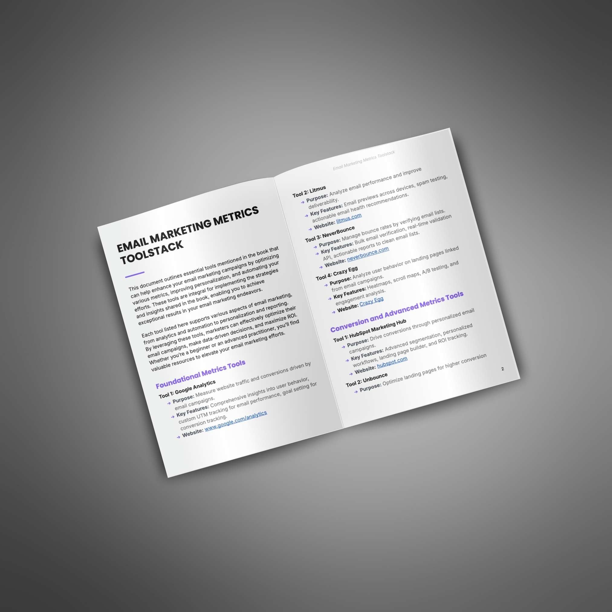 Skillboomer Email Marketing Metrics - Toolstack
