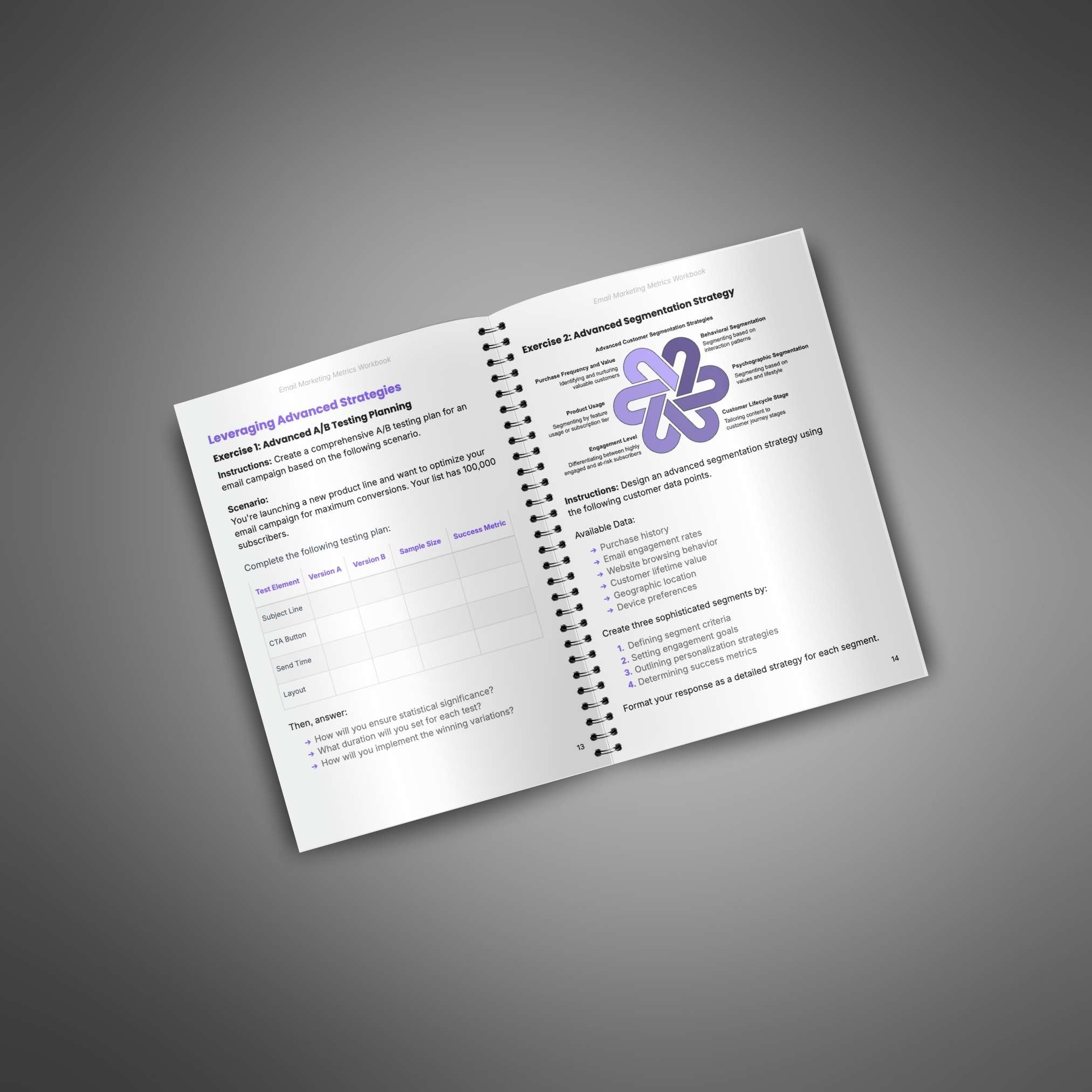 Skillboomer Email Marketing Metrics - Workbook