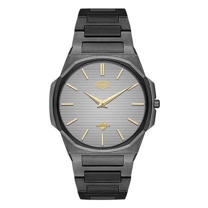 dark grey gold markers watch