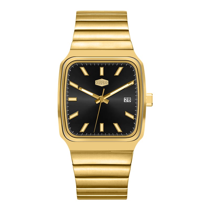 HeroForce 5002B - Men’s Analog Watch – Square Dial with Date Window