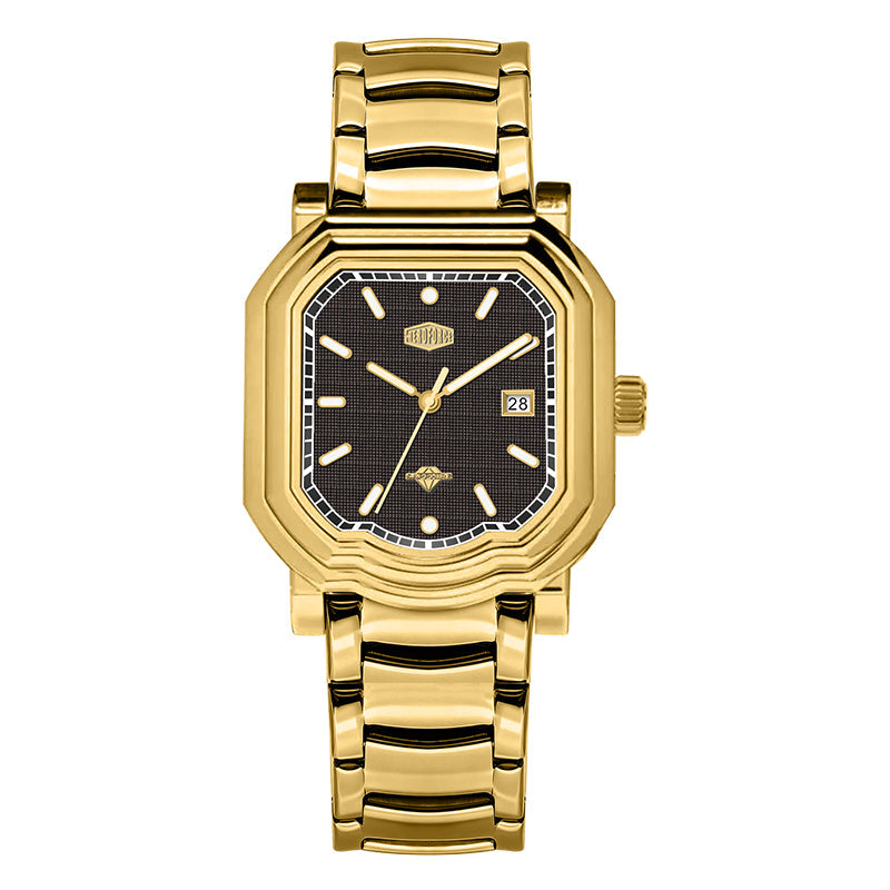 HeroForce 5051S – Men’s Geometric Analog Watch with Textured Dial