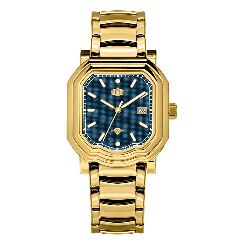 HeroForce 5051S – Men’s Geometric Analog Watch with Textured Dial