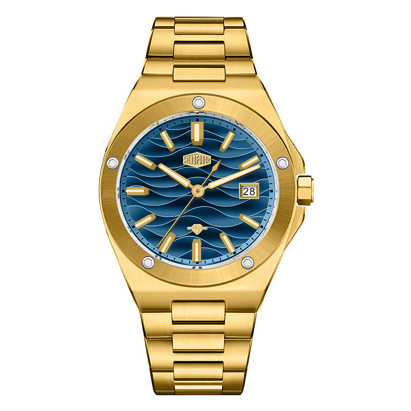 HeroForce 5039 – Luxury Watch - Wave Textured Dial & Sapphire Glass