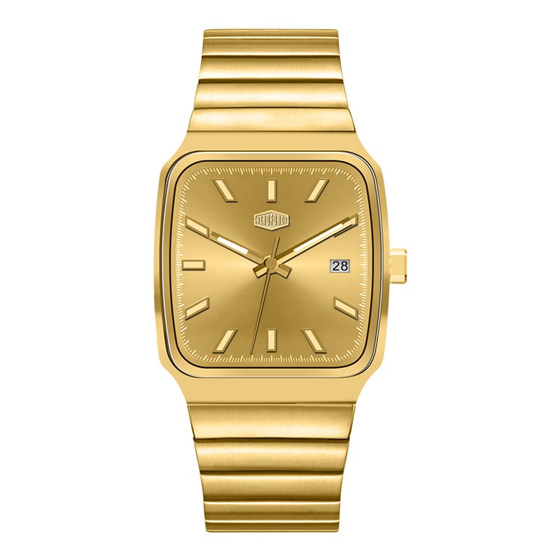 HeroForce 5002B - Men’s Analog Watch – Square Dial with Date Window
