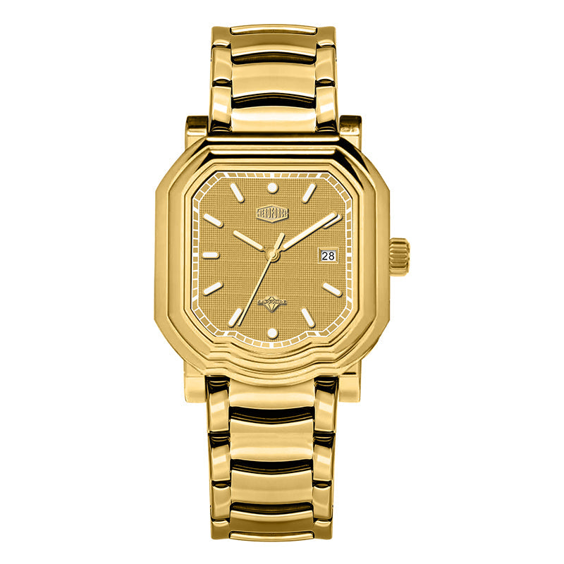 HeroForce 5051S – Men’s Geometric Analog Watch with Textured Dial