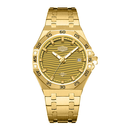 gold watch gold dial