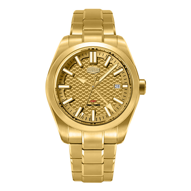 HeroForce 5031 – Luxury Square Analog Watch with Sapphire Glass & Date Display