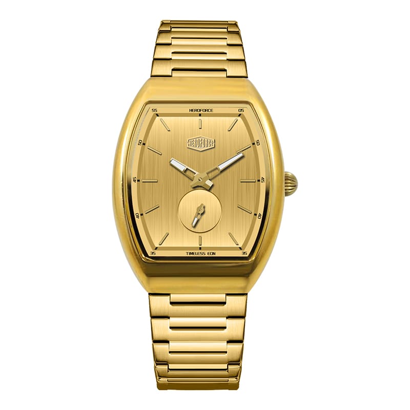 HeroForce 5023A – Luxury Octagonal Watch - Horizontal Textured Dial & Sapphire Glass