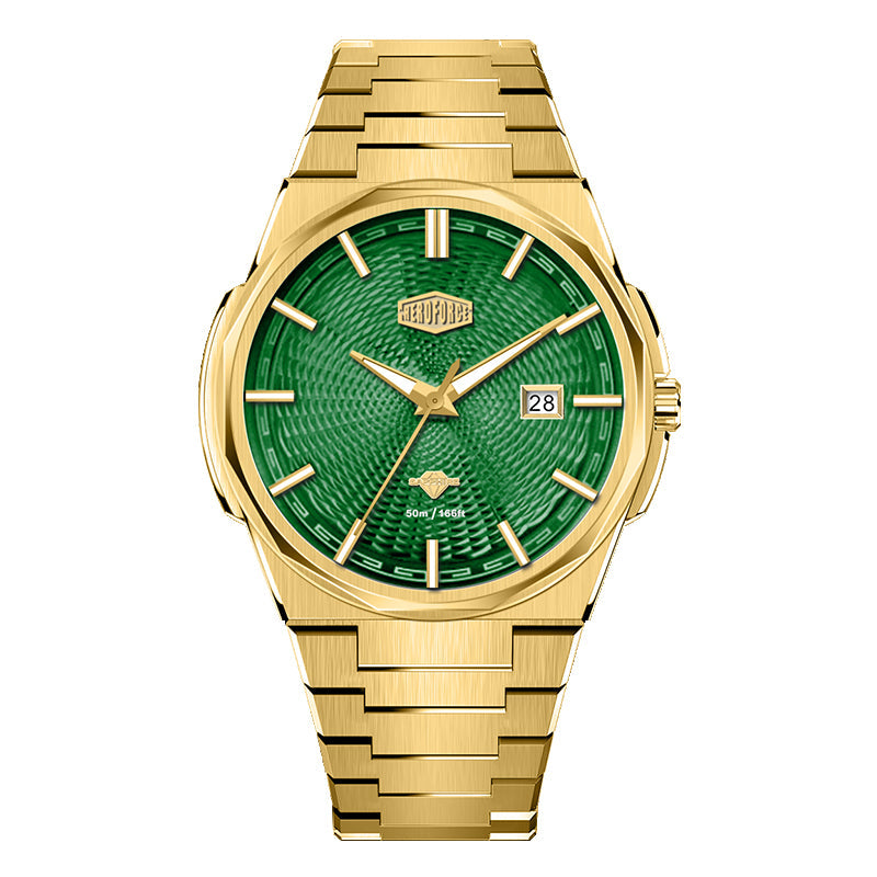 HeroForce 5053A – Luxury Mechanical-Style Watch with Octagonal Bezel