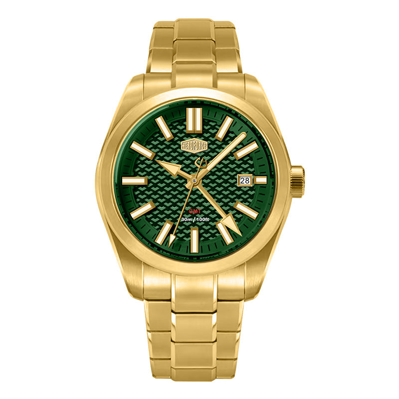 HeroForce 5031 – Luxury Square Analog Watch with Sapphire Glass & Date Display