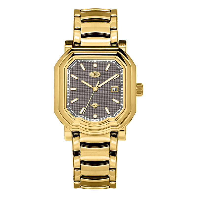 HeroForce 5051S – Men’s Geometric Analog Watch with Textured Dial