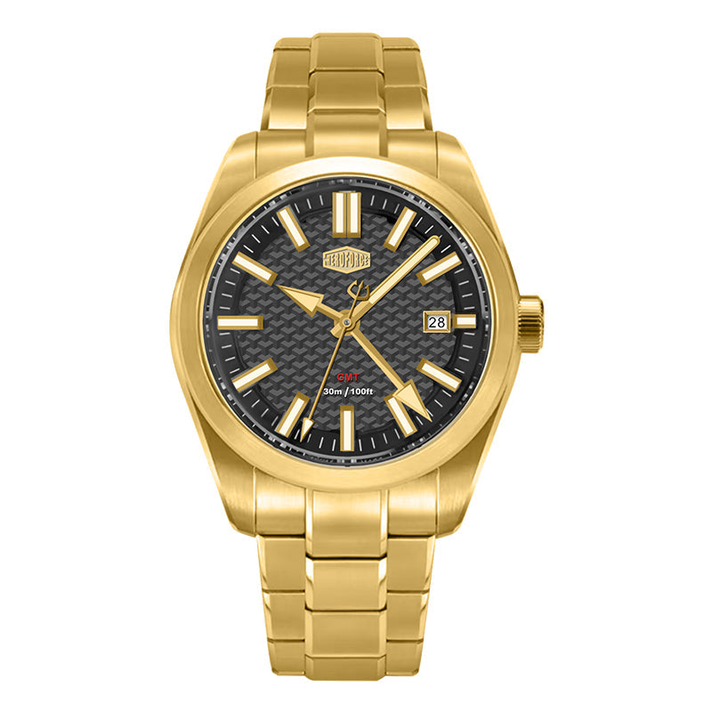 HeroForce 5031 – Luxury Square Analog Watch with Sapphire Glass & Date Display