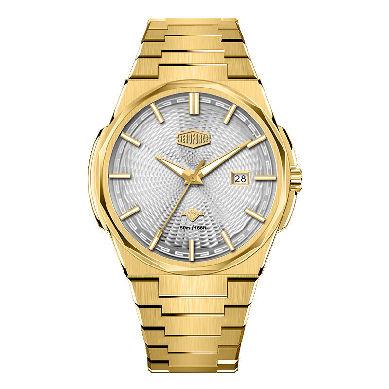 HeroForce 5053A – Luxury Mechanical-Style Watch with Octagonal Bezel
