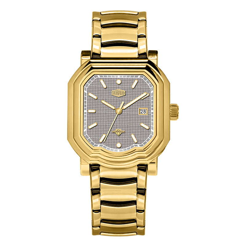 HeroForce 5051S – Men’s Geometric Analog Watch with Textured Dial