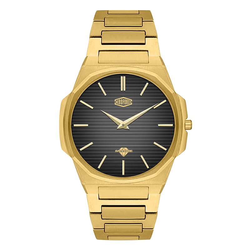 HeroForce 5037A – Luxury Octagonal Watch with Textured Dial